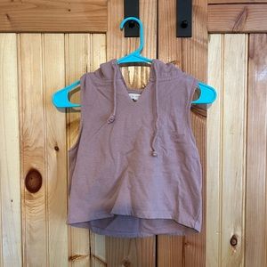 Womens Hooded Crop Vest